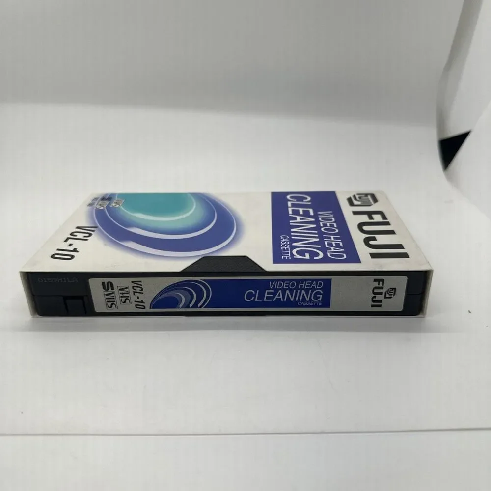 Video Head Cleaning Cassette Fuji VHS & S-VHS VCR Model# VCL-10U D Excellnt Cond